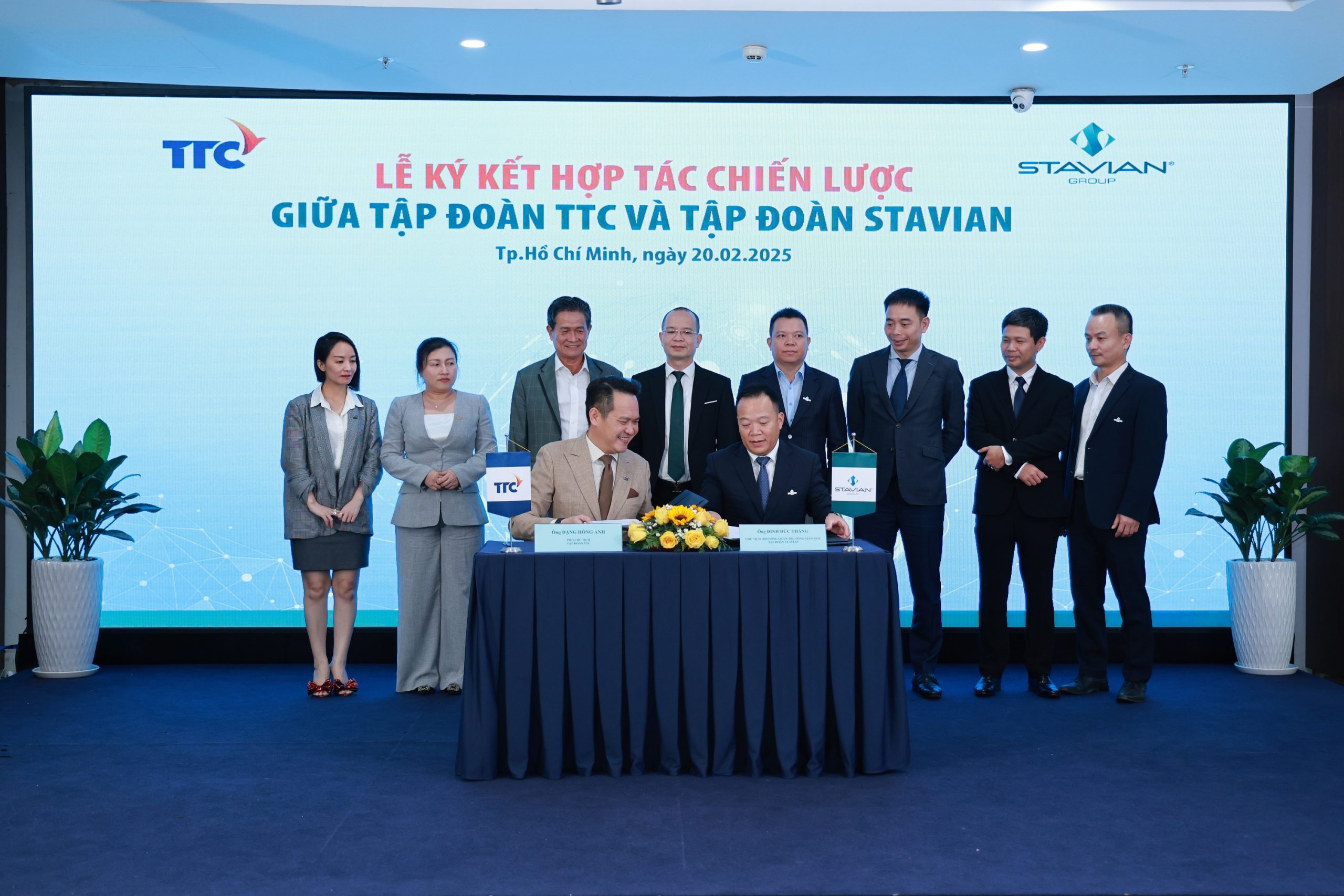 Lễ ký kết hợp tác chiến lược giữa Tập đoàn TTC và Tập đoàn Stavian