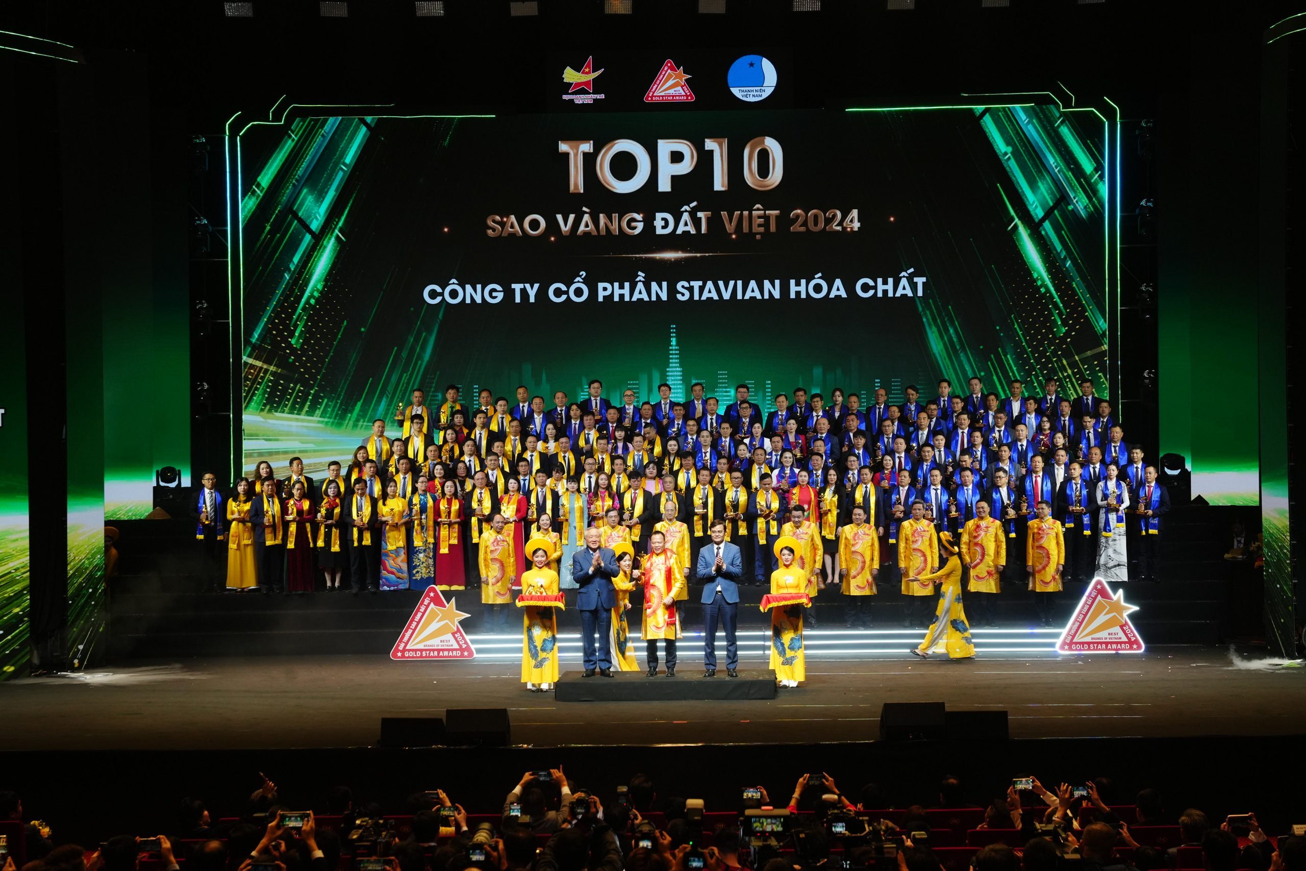 Công ty Cổ phần Stavian Hóa chất vinh dự nhận Giải thưởng Sao Vàng Đất Việt năm 2024