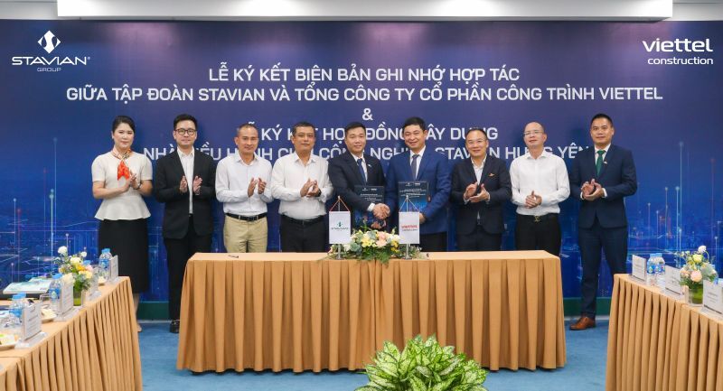 Stavian Group và Viettel Construction ký kết hợp tác chiến lược, thúc đẩy liên kết chuỗi giá trị công nghiệp – hạ tầng