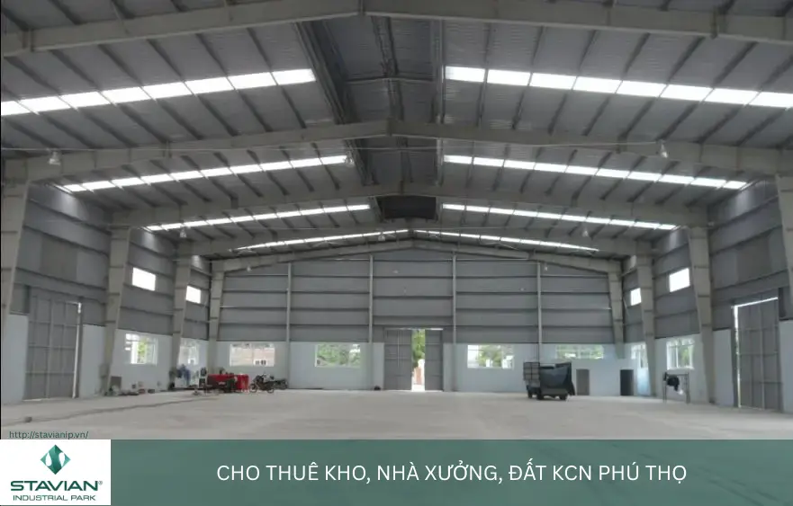 Cho thuê kho, nhà xưởng, đất KCN Phú Thọ