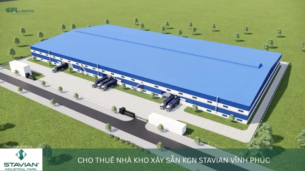 Cho thuê nhà kho xây sẵn KCN Stavian Vĩnh Phúc